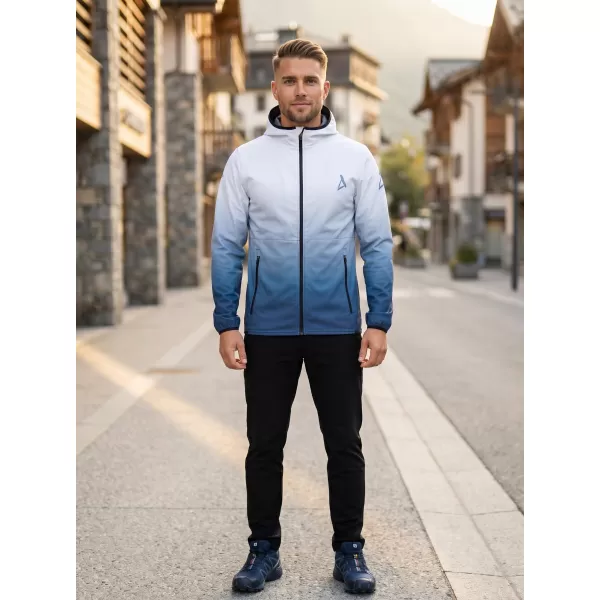  Moška vrhunska softshell jakna ALTISPORT VOJ/ALM126JACK01 MORNARSKO MODRA/BELA 