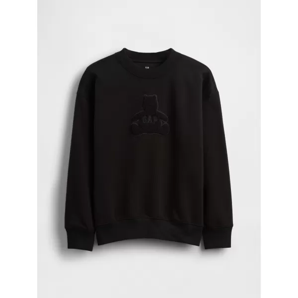  Otroški pulover GAP CREW RELAXED SWEATSHIRT 844233-00 ČRNA 