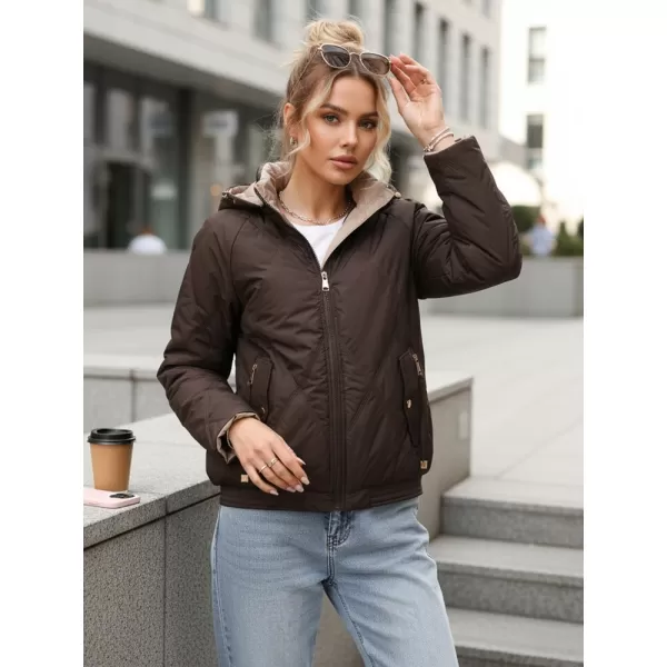  Ženska jakna DSTREET TY5671 RJAVA 
