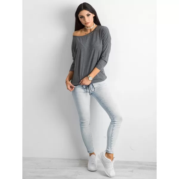  Ženska bluza BASIC FEEL GOOD RV-BZ-4691.36P TEMNO SIVA 