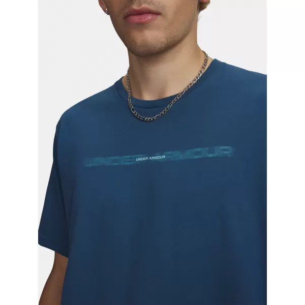  Moška majica s kratkimi rokavi UNDER ARMOUR M BLUR WM SS 6009248-498 MODRA 