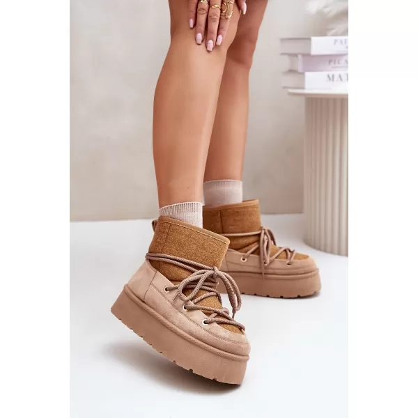  Ženski snežaki BOTO MAVORA 34284 KAKI 