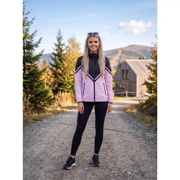  Ženska vrhunska softshell jakna ALTISPORT VOJ/ALW101JACK01 ROŽNATO ČRNA 