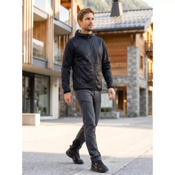  Moška vrhunska softshell jakna ALTISPORT VOJ/ALM129JACK01 ČRNO SIVA 