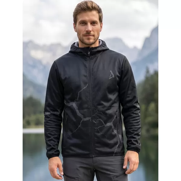  Moška vrhunska softshell jakna ALTISPORT VOJ/ALM129JACK01 ČRNO SIVA 