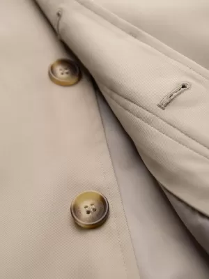 Moški plašč OMBRE OM-COLC-0139 BEŽ