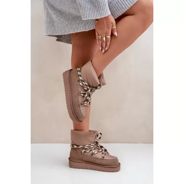  Ženski snežaki D.FRANKLIN DFSH375003 TAUPE 