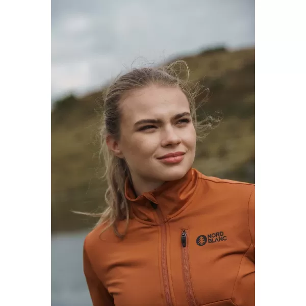  Ženski powerfleece pulover NORDBLANC SEDGE NBWFL8291 RJAVA 
