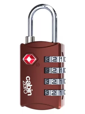 Zaklepanje CABINZERO TSA Travel Lock RDEČA SANGRIJA