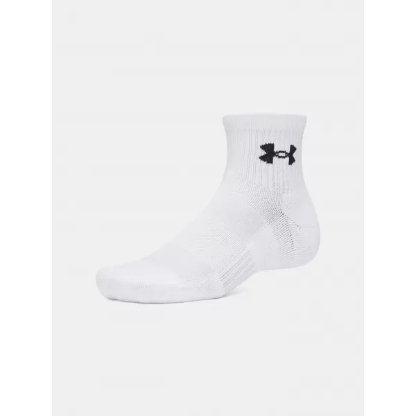  Nogavice UNDER ARMOUR PERFORMANCE COTTON 3P QTR 6009686-100 BELA 
