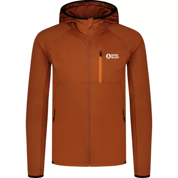  Moški powerfleece pulover NORDBLANC CREEK NBWFM8280 RJAVA 