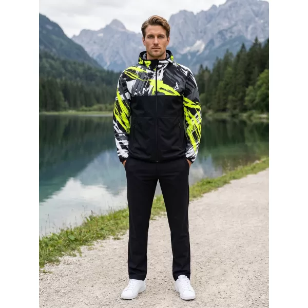  Moška vrhunska softshell jakna ALTISPORT VOJ/ALM039JACK01 ČRNA IN RUMENA 