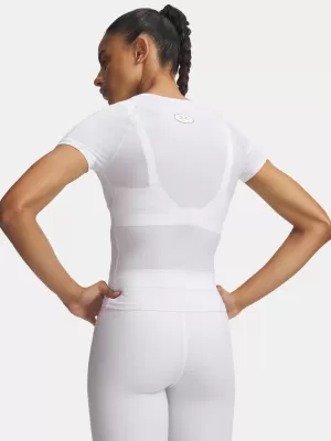 Ženska majica s kratkimi rokavi UNDER ARMOUR HEATGEAR ELITE SS 6015368-100 BELA