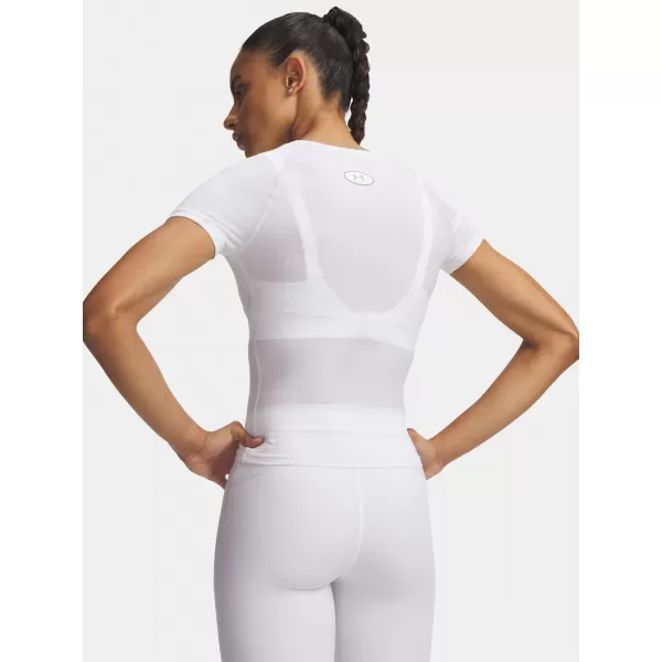  Ženska majica s kratkimi rokavi UNDER ARMOUR HEATGEAR ELITE SS 6015368-100 BELA 