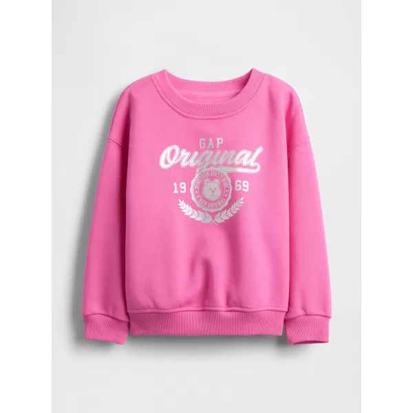  Otroški pulover GAP LOGO SWEATSHIRT 816550-03 PHOEBE ROZA 