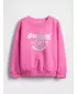 Otroški pulover GAP LOGO SWEATSHIRT 816550-03 PHOEBE ROZA