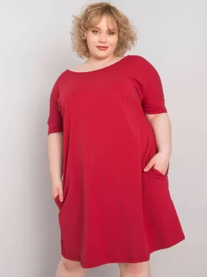 Obleka BASIC FEEL GOOD RV-SK-6639.02X BORDO