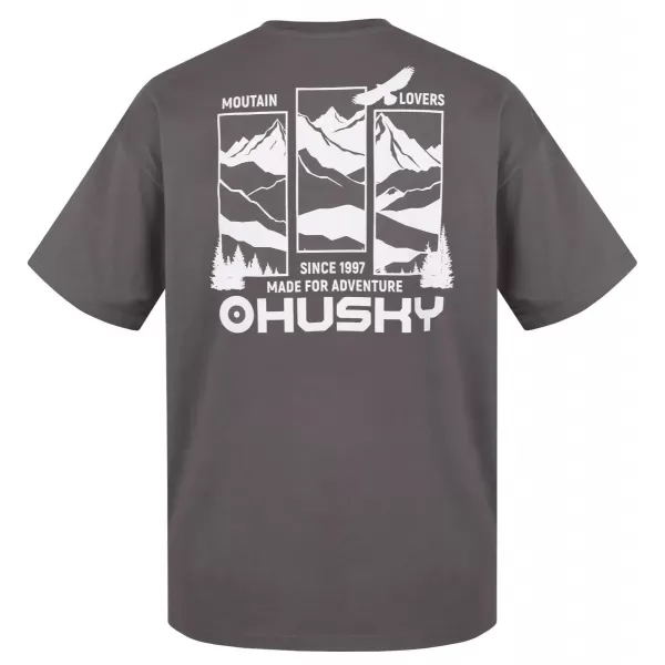  Moška majica s kratkimi rokavi HUSKY TEE VIEW M SIVA 