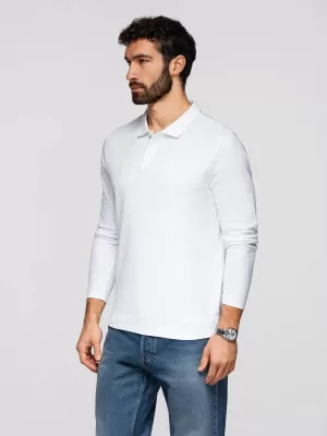Moška majica s kratkimi rokavi OMBRE OM-POBL-0162 BELA