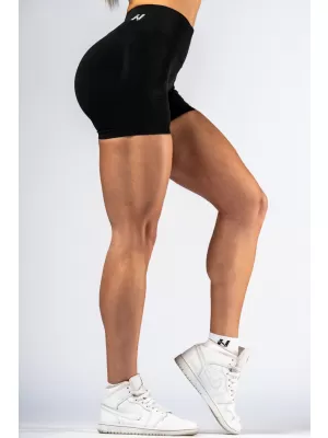 Push-up kratke hlače z visokim pasom POWER 893 ČRNE Nebbia