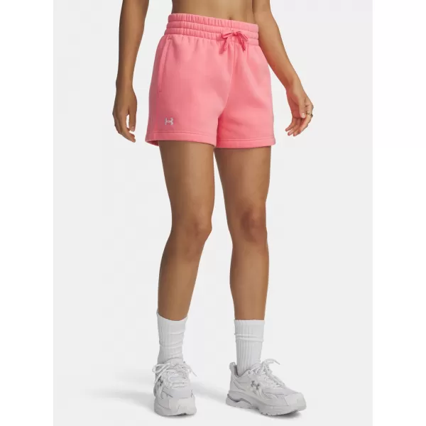  Ženske kratke hlače UNDER ARMOUR RIVAL FLEECE SHORT 1382723-600 ROZA 