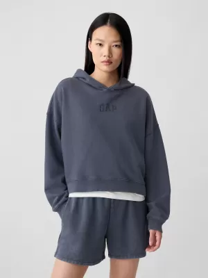 Ženski pulover GAP LOGO PULLOVER HOODIE 429497-99 GLOBOKO MORNARSKO MODRA