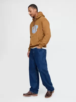 Moški pulover GAP LOGO PULLOVER HOODIE 744728-03 SVETLO RJAVA