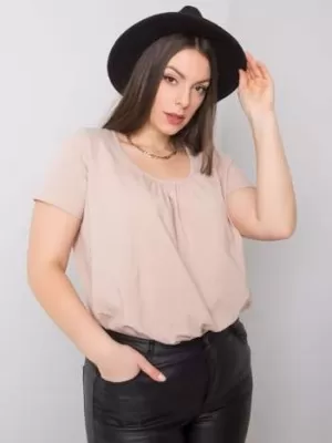 Ženska majica s kratkimi rokavi BASIC FEEL GOOD RV-TS-6320.85P BEŽ