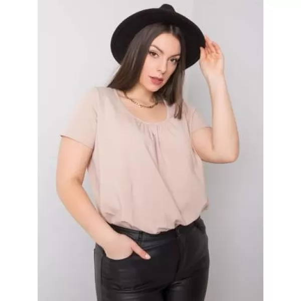  Ženska majica s kratkimi rokavi BASIC FEEL GOOD RV-TS-6320.85P BEŽ 