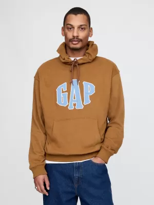 Moški pulover GAP LOGO PULLOVER HOODIE 744728-03 SVETLO RJAVA