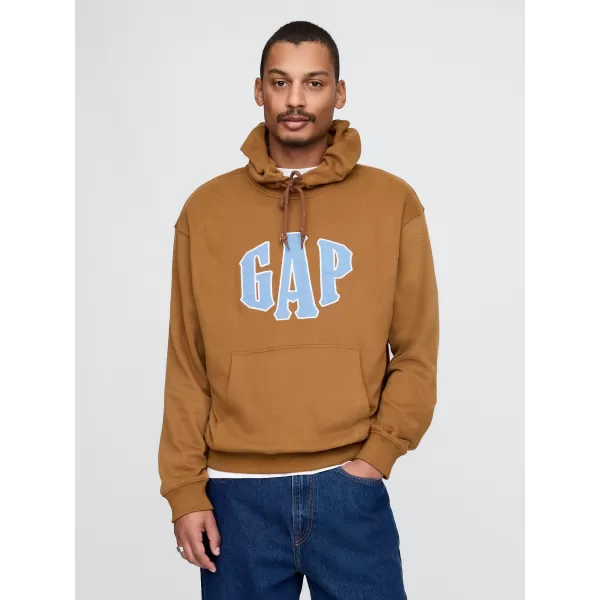  Moški pulover GAP LOGO PULLOVER HOODIE 744728-03 SVETLO RJAVA 