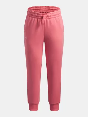 Dekliške trenirke UNDER ARMOUR UA RIVAL FLEECE JOGGERS 1379525-600 ROZA