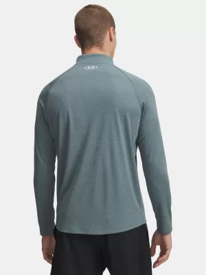 Moška majica s kratkimi rokavi UNDER ARMOUR UA TECH TEXTURED 1/2 ZIP 1382797-587 MODRA