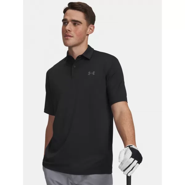  Moška majica s kratkimi rokavi UNDER ARMOUR MATCHPLAY POLO 6009799-001 ČRNA 