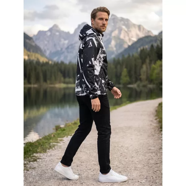  Moška vrhunska softshell jakna ALTISPORT VOJ/ALM079JACK01 ČRNO-BELO 