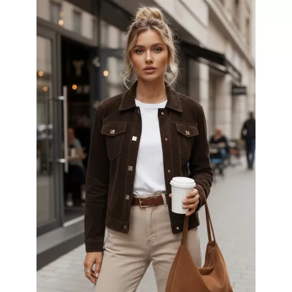  Ženska jakna DSTREET TY5583 RJAVA 