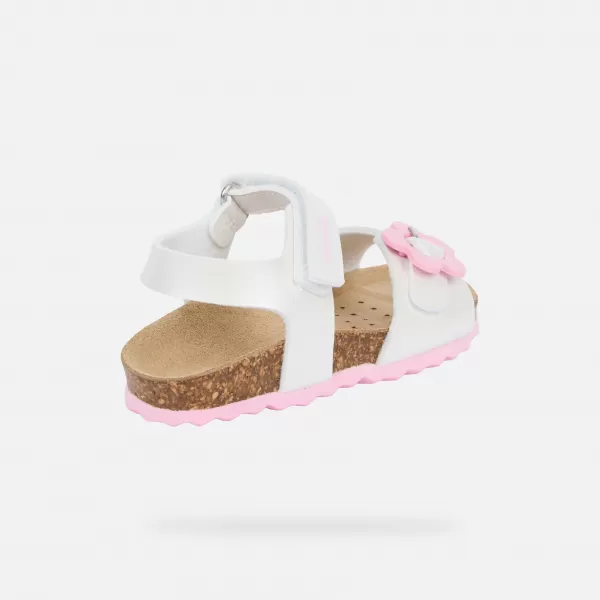  Dekliški sandali GEOX CHALKI B552RD000NFC1000 BELA 