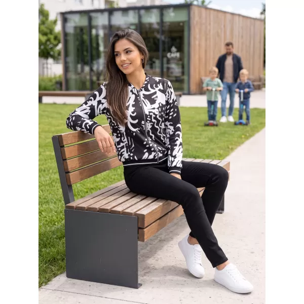  Ženska jakna ALTISPORT HADARIT ČRNO/BELO 