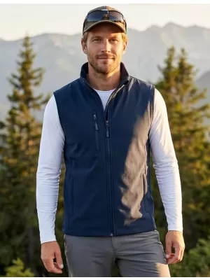 Moški softshell telovnik ALTISPORT NoPrint NP/ALM865 MORNARSKO MODRA