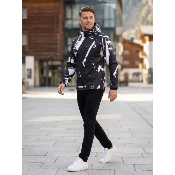  Moška vrhunska softshell jakna ALTISPORT VOJ/ALM079JACK01 ČRNO-BELO 