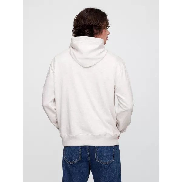  Moški pulover GAP LOGO PULLOVER HOODIE 767818-00 BLEDO SIVO RESJE 
