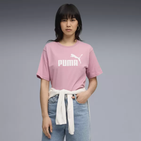 Ženska majica s kratkimi rokavi PUMA ESS NO. 1 LOGO RELAXED TEE 684970-65 URAVNOVEŠENA ROZA 