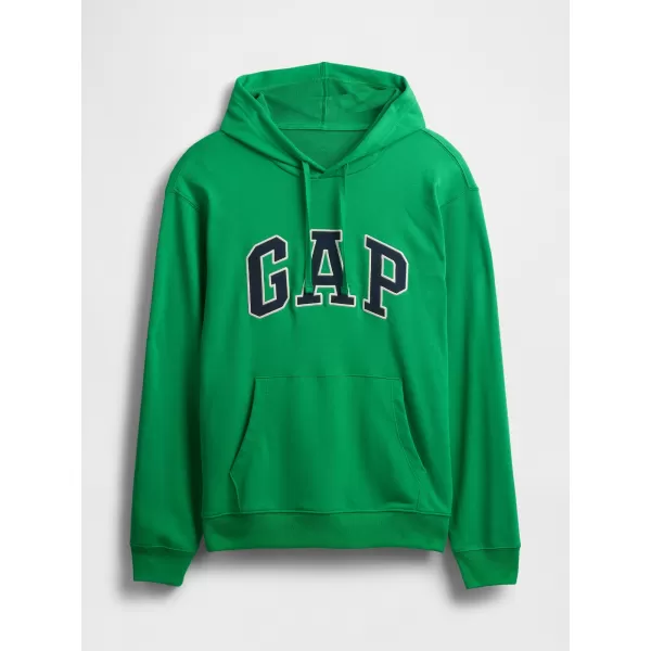  Moški pulover GAP FRENCH TERRY PULLOVER LOGO HOODIE 868460-09 GALANTNO ZELENA 