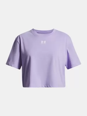 Dekliška majica s kratkimi rokavi UNDER ARMOUR UA RIVAL SS 1389755-538 VIJOLIČNA