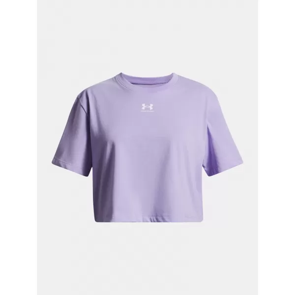  Dekliška majica s kratkimi rokavi UNDER ARMOUR UA RIVAL SS 1389755-538 VIJOLIČNA 