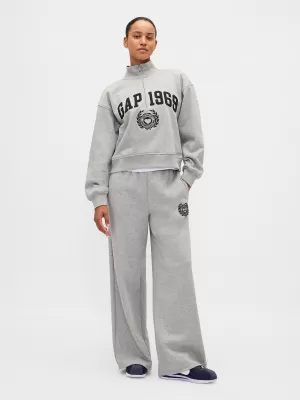 Ženski pulover GAP LOGO HALF ZIP 852841-04 HEATHER SIVA