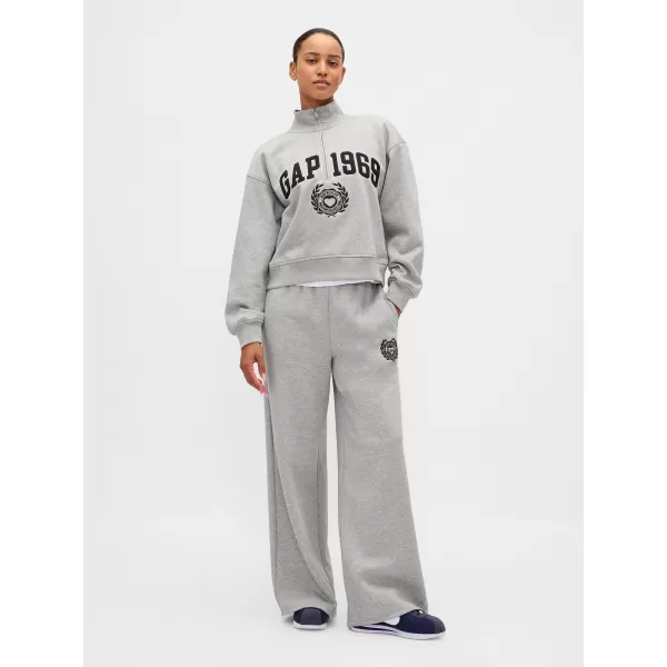  Ženski pulover GAP LOGO HALF ZIP 852841-04 HEATHER SIVA 