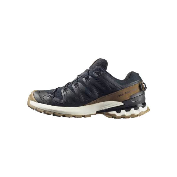  Moški čevlji SALOMON XA PRO 3D V9 GTX LIFELONG M L47963800 ČRNA/KOJOTSKO RJAVA/VANILIJEV LED 