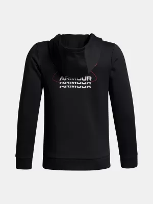 Fantovski pulover UNDER ARMOUR UA ARMOUR FLC RETRO GRPHC HD 6003812-001 ČRNA
