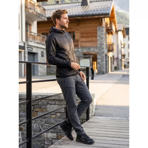  Moška vrhunska softshell jakna ALTISPORT VOJ/ALM129JACK01 ČRNO SIVA 